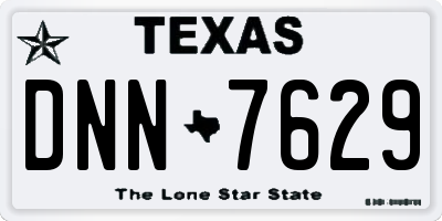 TX license plate DNN7629