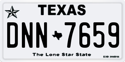 TX license plate DNN7659