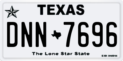 TX license plate DNN7696