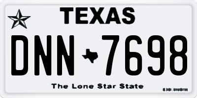 TX license plate DNN7698