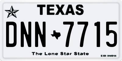 TX license plate DNN7715