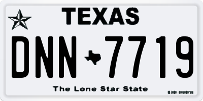 TX license plate DNN7719