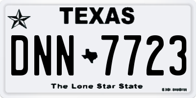 TX license plate DNN7723