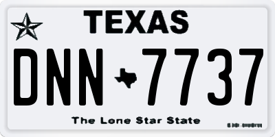TX license plate DNN7737