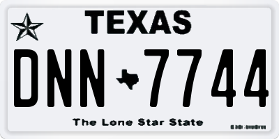 TX license plate DNN7744
