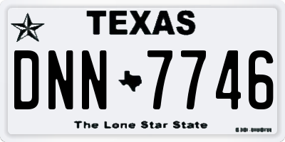 TX license plate DNN7746