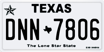 TX license plate DNN7806
