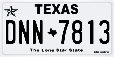TX license plate DNN7813