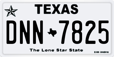 TX license plate DNN7825