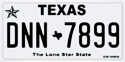 TX license plate DNN7899