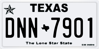 TX license plate DNN7901