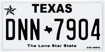 TX license plate DNN7904