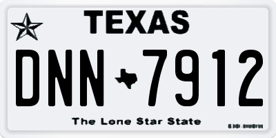 TX license plate DNN7912