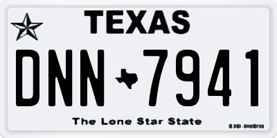 TX license plate DNN7941