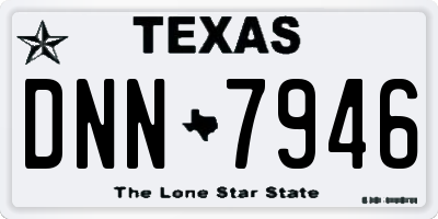 TX license plate DNN7946