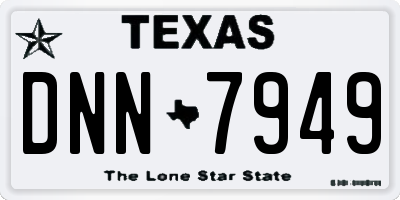 TX license plate DNN7949