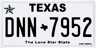 TX license plate DNN7952