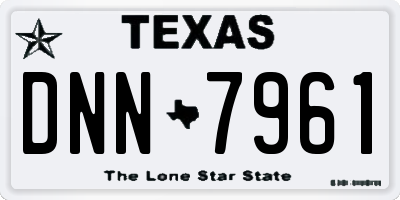 TX license plate DNN7961