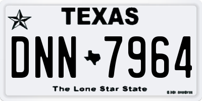 TX license plate DNN7964