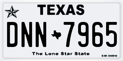 TX license plate DNN7965