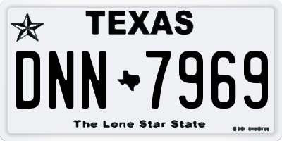TX license plate DNN7969