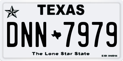 TX license plate DNN7979