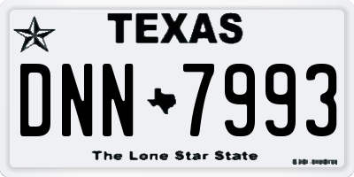 TX license plate DNN7993