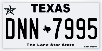 TX license plate DNN7995