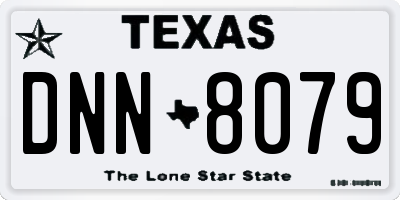 TX license plate DNN8079