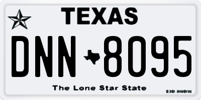 TX license plate DNN8095