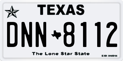 TX license plate DNN8112