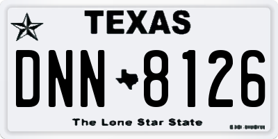 TX license plate DNN8126
