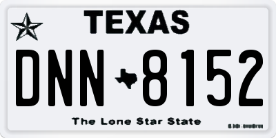 TX license plate DNN8152