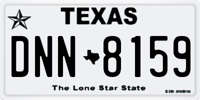 TX license plate DNN8159