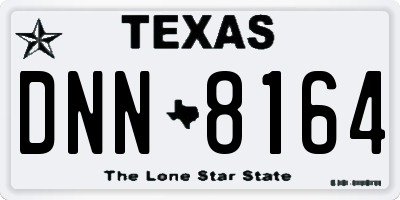 TX license plate DNN8164