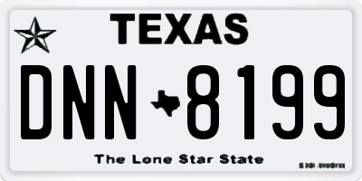 TX license plate DNN8199