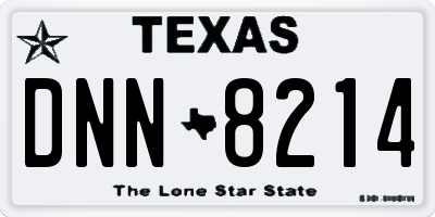 TX license plate DNN8214