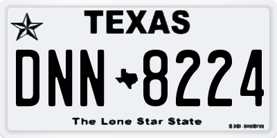 TX license plate DNN8224