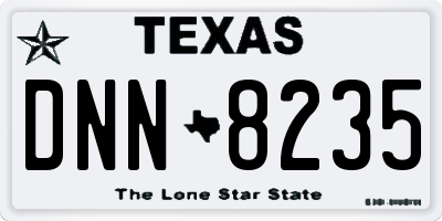 TX license plate DNN8235