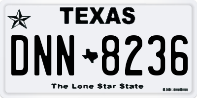 TX license plate DNN8236