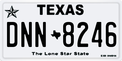 TX license plate DNN8246