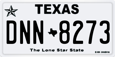TX license plate DNN8273