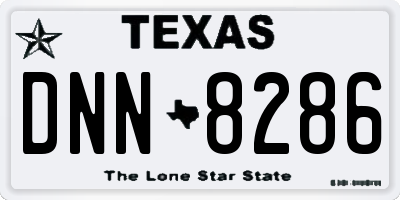 TX license plate DNN8286
