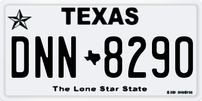 TX license plate DNN8290