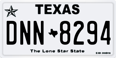 TX license plate DNN8294