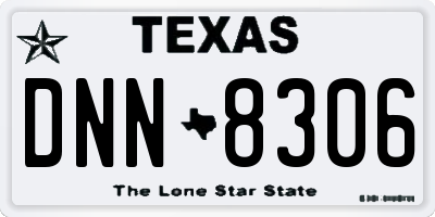 TX license plate DNN8306