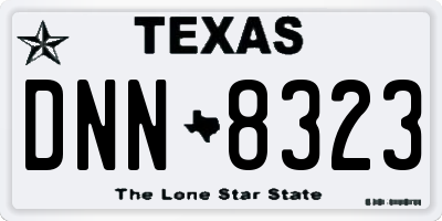 TX license plate DNN8323