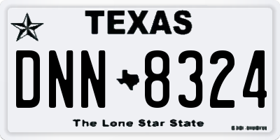 TX license plate DNN8324