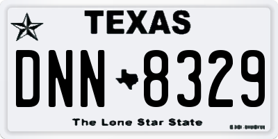 TX license plate DNN8329