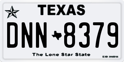 TX license plate DNN8379